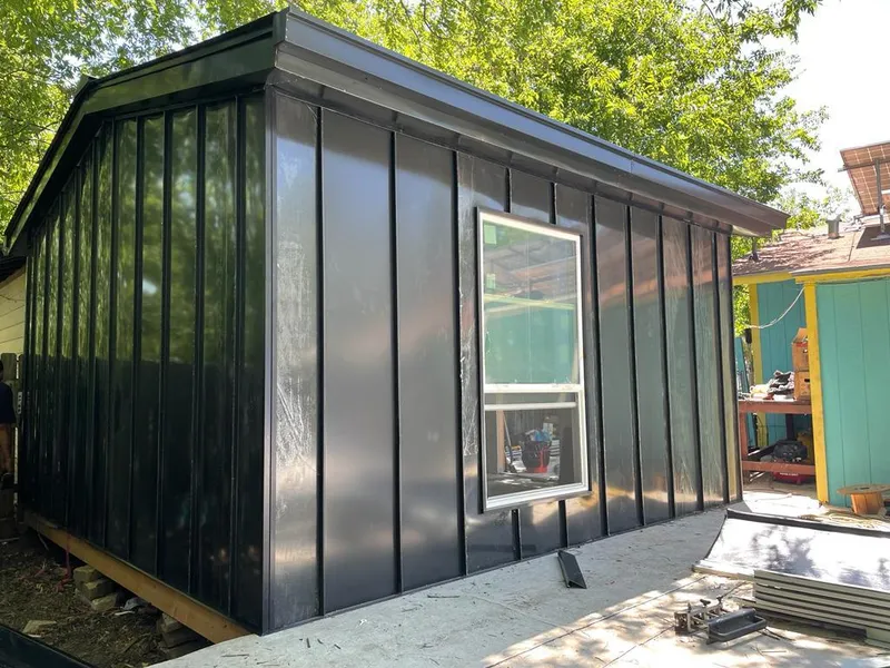 Black standing seam metal wall panels for Metal Roof Installation in Clifton Heights